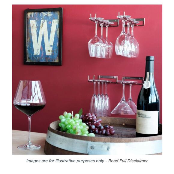 Wallniture Wall-Mounted Chiraz Stemware Rack (Set of 4)-NIB - Picture 6 of 9